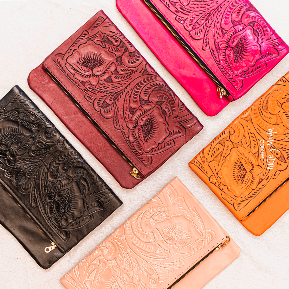 Clutch Doblado - MÉXICO ARTE Y MODA - Clutch de Piel