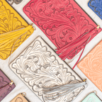 Clutch Flecos Piel - MÉXICO ARTE Y MODA - Clutch de Piel