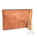 Clutch Flecos Piel - MÉXICO ARTE Y MODA - Clutch de Piel