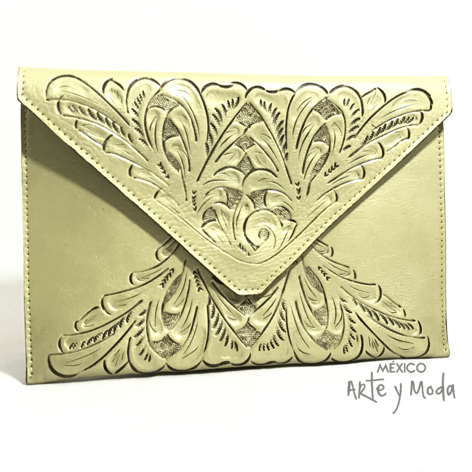 Clutch Sobre Piel - MÉXICO ARTE Y MODA - Clutch de Piel
