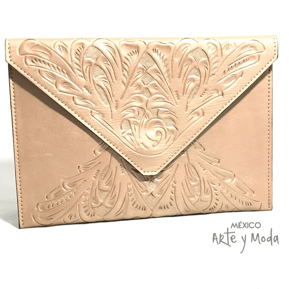 Clutch Sobre Piel - MÉXICO ARTE Y MODA - Clutch de Piel
