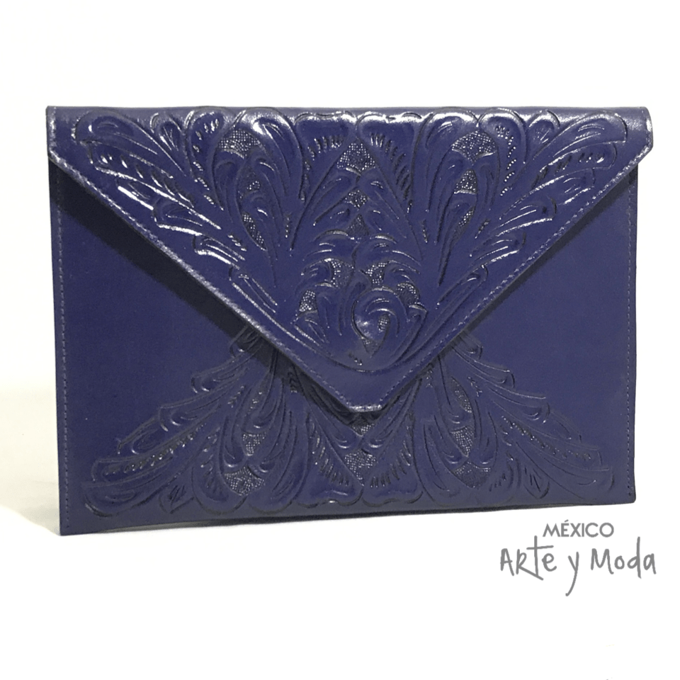 Clutch Sobre Piel - MÉXICO ARTE Y MODA - Clutch de Piel