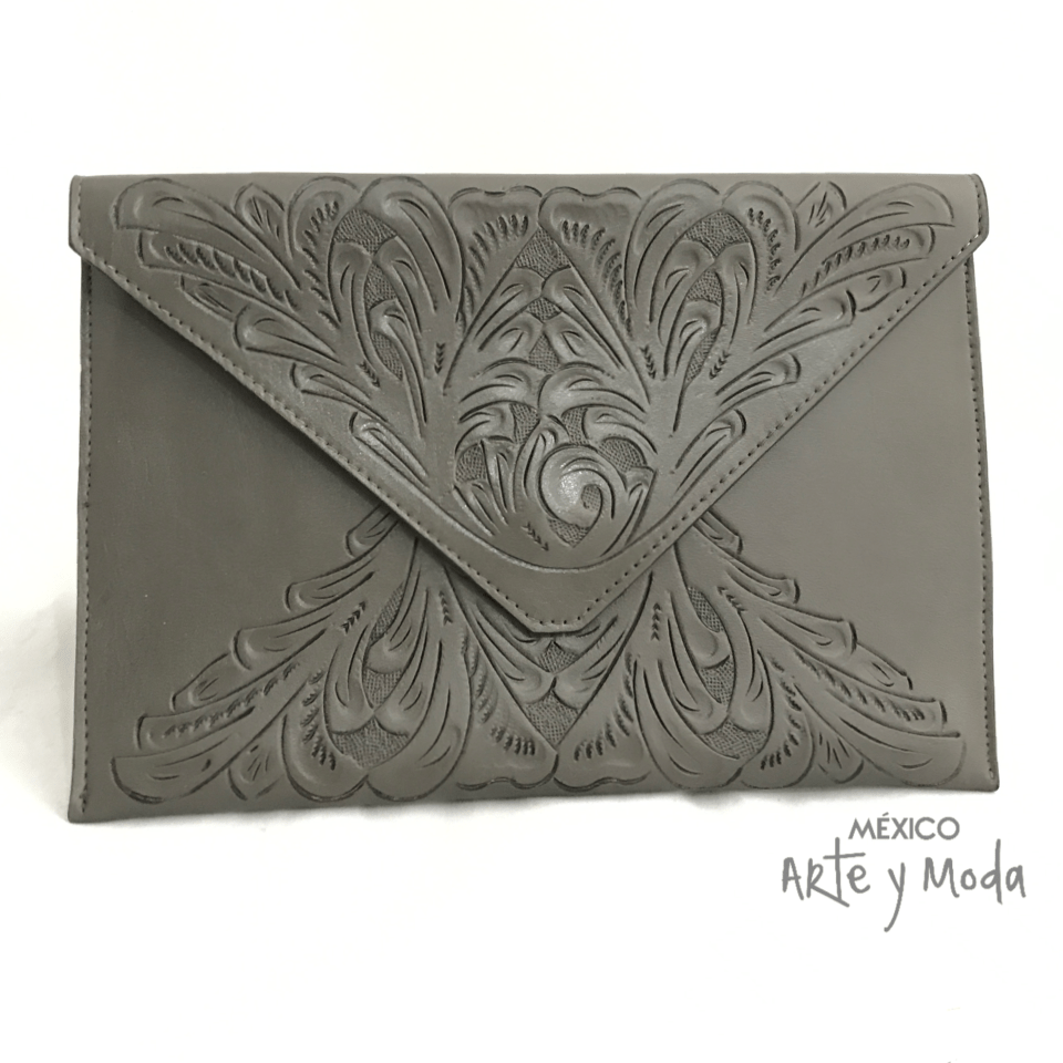 Clutch Sobre Piel - MÉXICO ARTE Y MODA - Clutch de Piel
