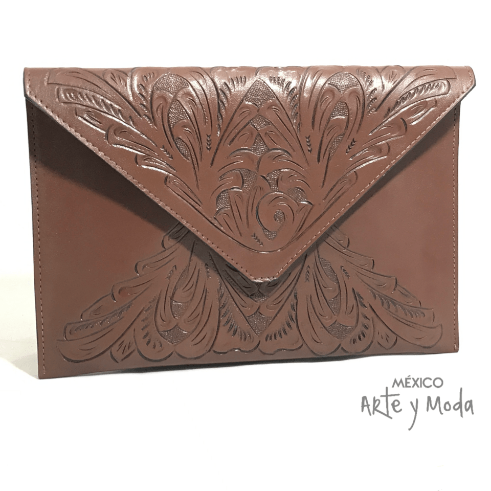 Clutch Sobre Piel - MÉXICO ARTE Y MODA - Clutch de Piel