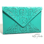 Clutch Sobre Piel - MÉXICO ARTE Y MODA - Clutch de Piel