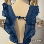 Crop Top Mariposa - MÉXICO ARTE Y MODA - Blusa Lisa