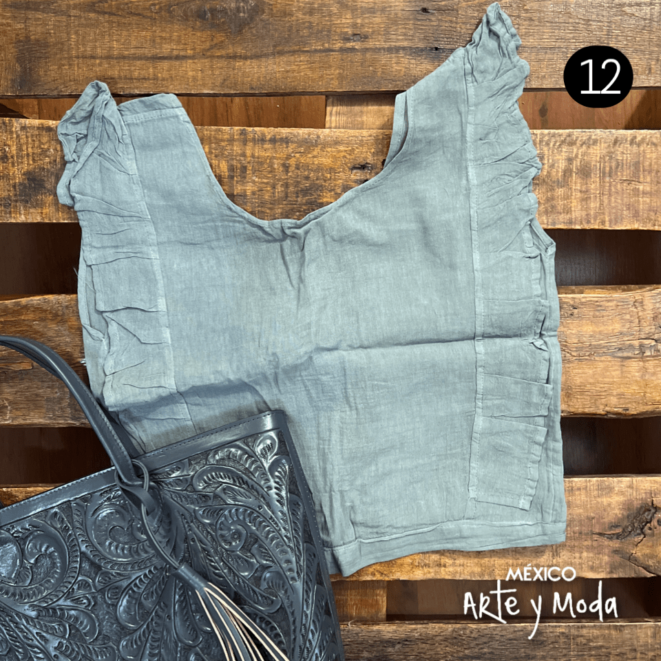 Crop Top Mariposa - MÉXICO ARTE Y MODA - Blusa Lisa