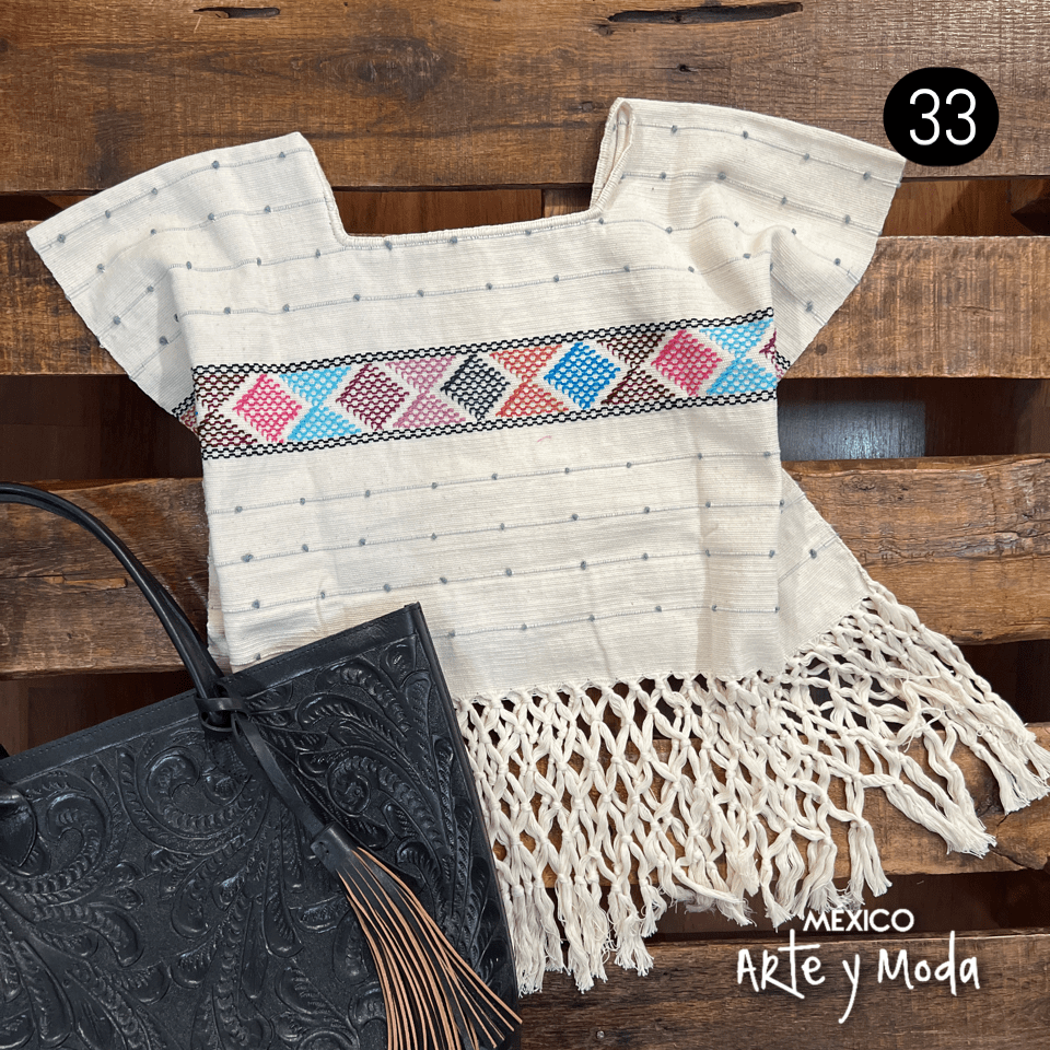 Crop Top Telar Nudos - MÉXICO ARTE Y MODA - Crop Top