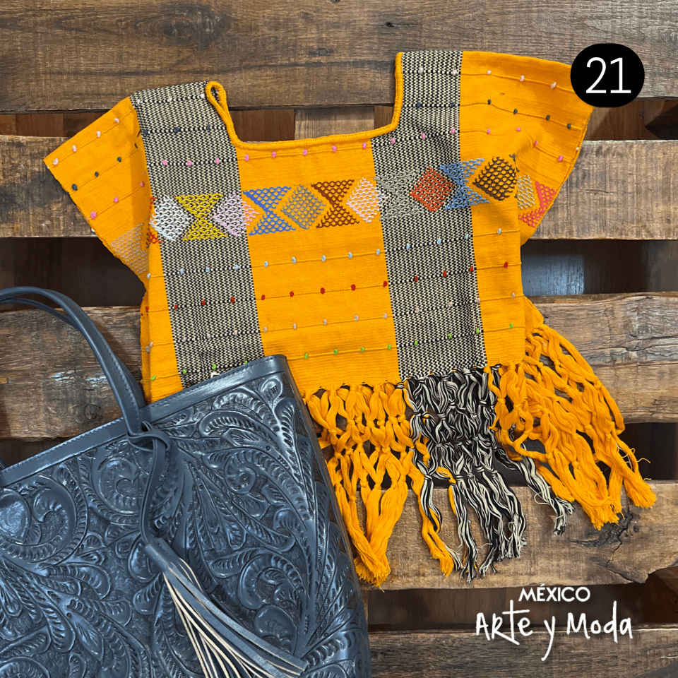 Crop Top Telar Nudos - MÉXICO ARTE Y MODA - Crop Top