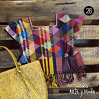 Crop Top Telar Rombos - MÉXICO ARTE Y MODA - Blusa Bordada