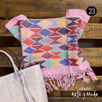 Crop Top Telar Rombos - MÉXICO ARTE Y MODA - Blusa Bordada