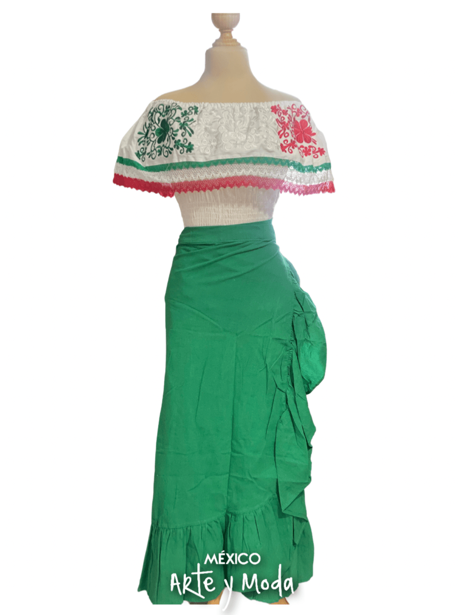 Falda Envolvente - MÉXICO ARTE Y MODA - Falda