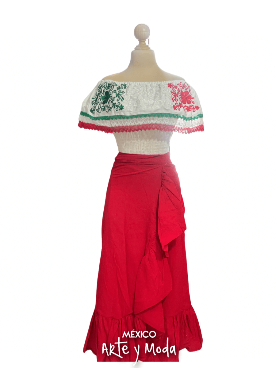 Falda Envolvente - MÉXICO ARTE Y MODA - Falda