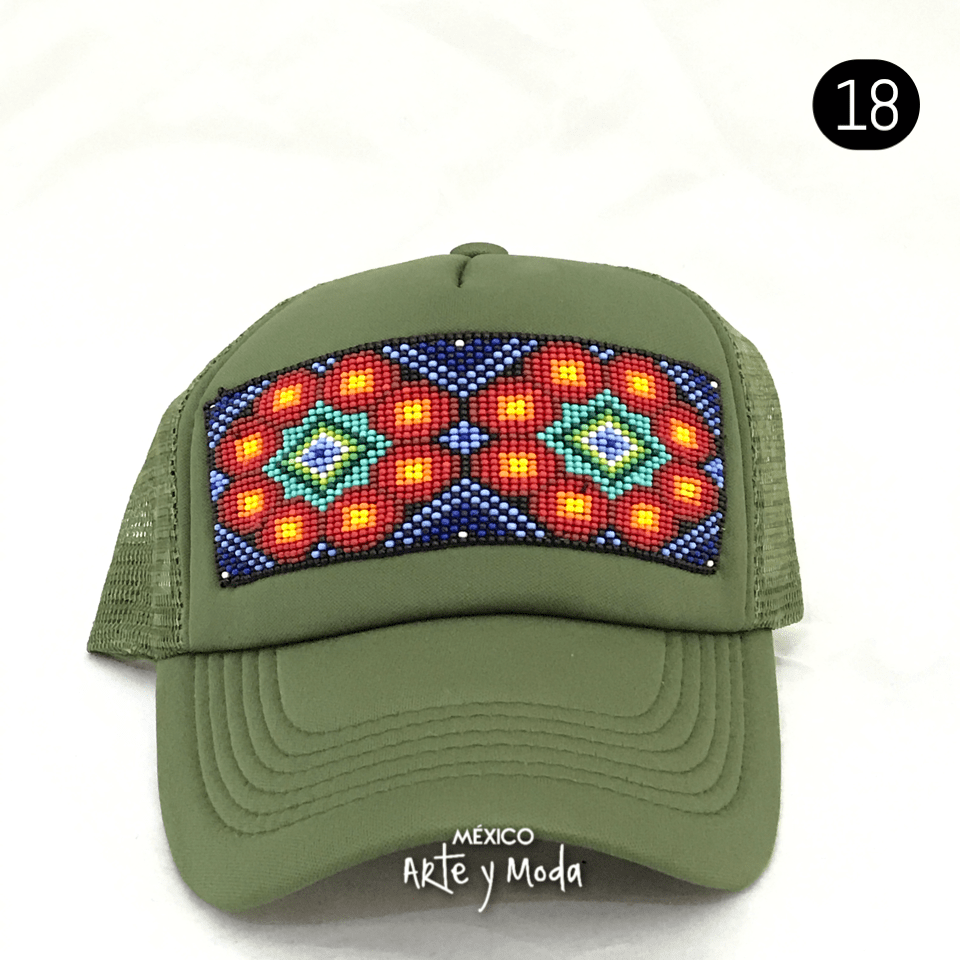 Gorra Trucker Huichol - MÉXICO ARTE Y MODA - Gorra