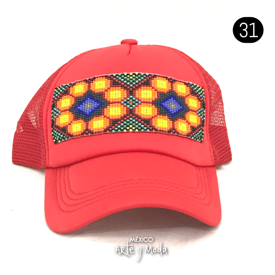 Gorra Trucker Huichol - MÉXICO ARTE Y MODA - Gorra