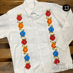 Guayabera Bordada Lino - MÉXICO ARTE Y MODA - Camisa Caballero
