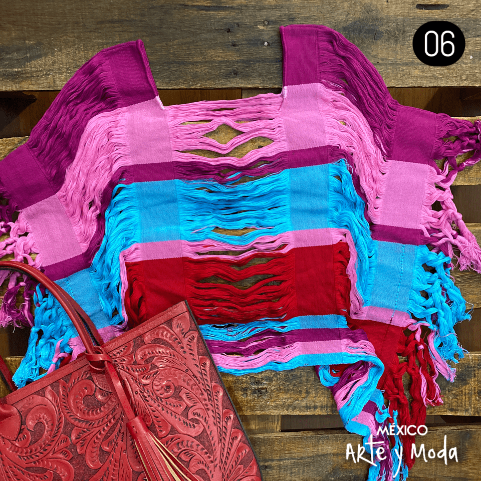 Huipil Deshilado - MÉXICO ARTE Y MODA - Crop Top