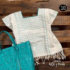 Huipil Telar Lunares - MÉXICO ARTE Y MODA - Crop Top