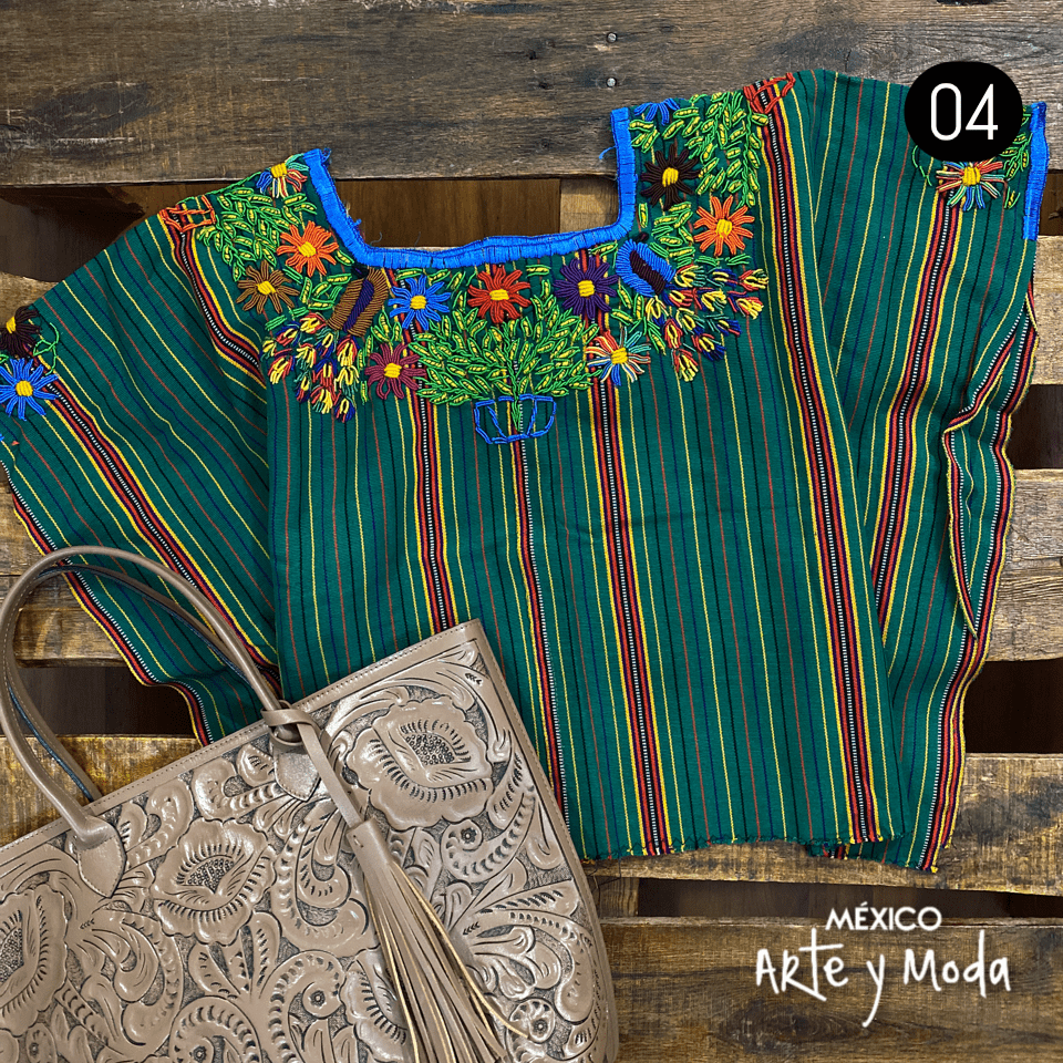 Huipil Telar Rococo - MÉXICO ARTE Y MODA - Crop Top
