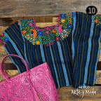 Huipil Telar Rococo - MÉXICO ARTE Y MODA - Crop Top