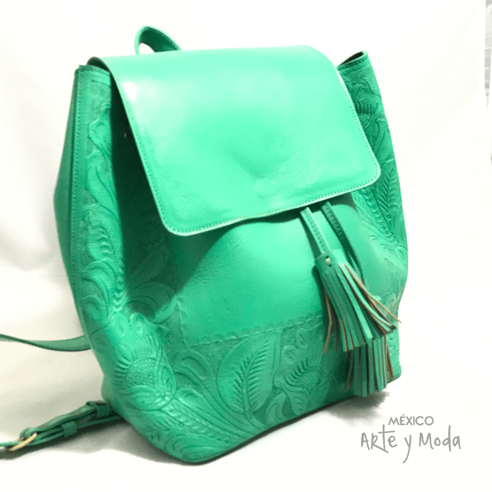 Mochila Solapa Piel - MÉXICO ARTE Y MODA - Bolso de Piel