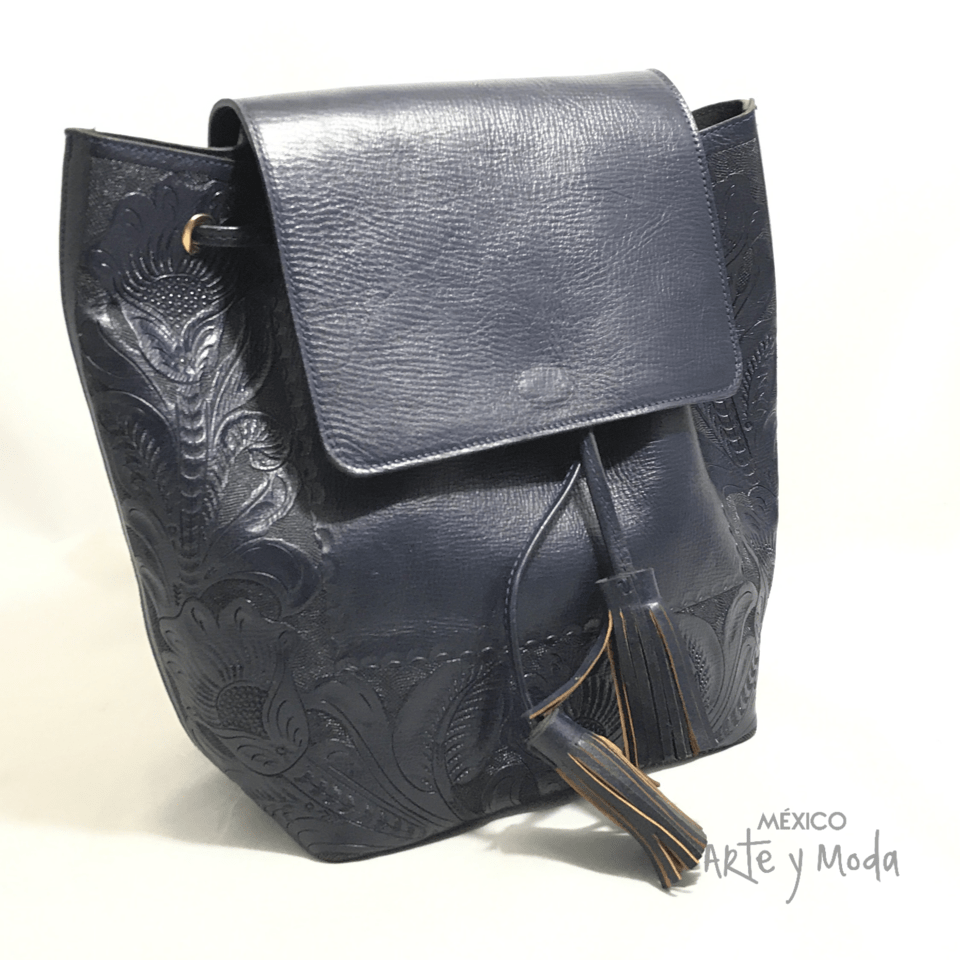 Mochila Solapa Piel - MÉXICO ARTE Y MODA - Bolso de Piel