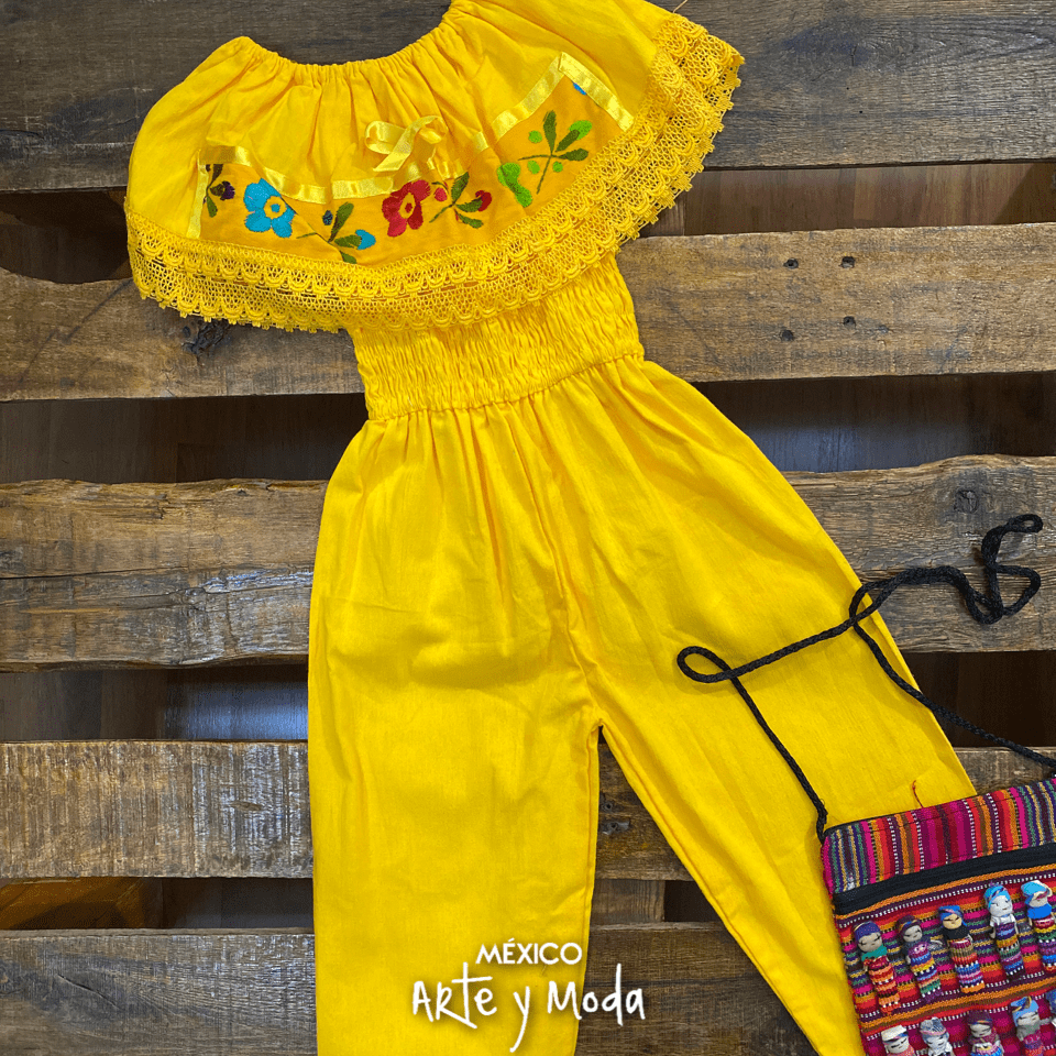 Mono Bordado Infantil - MÉXICO ARTE Y MODA - Mono Infantil