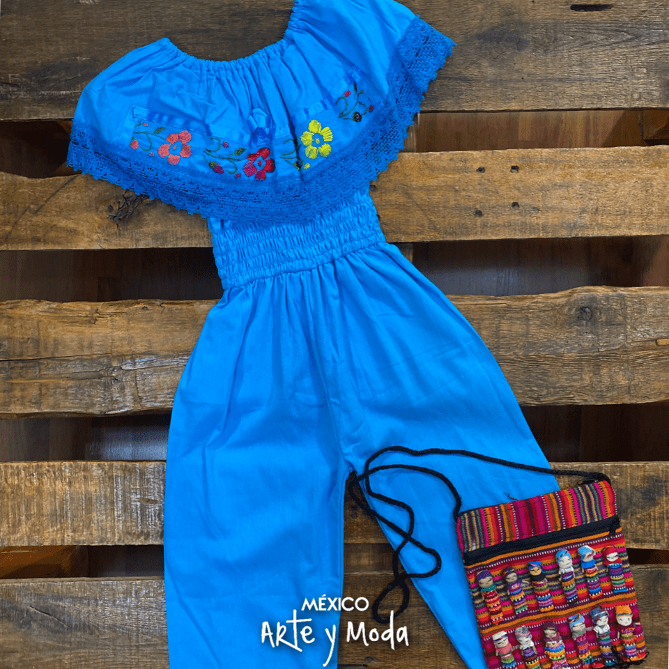 Mono Bordado Infantil - MÉXICO ARTE Y MODA - Mono Infantil