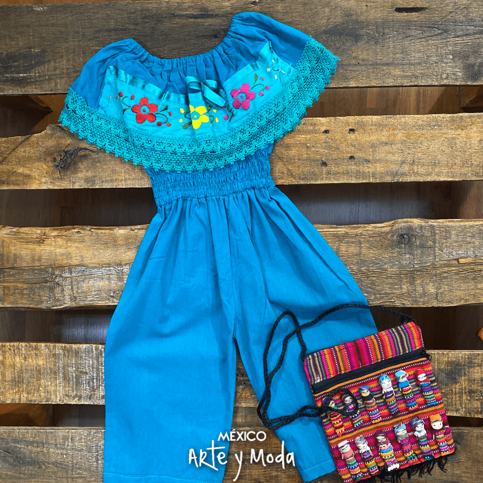 Mono Bordado Infantil - MÉXICO ARTE Y MODA - Mono Infantil