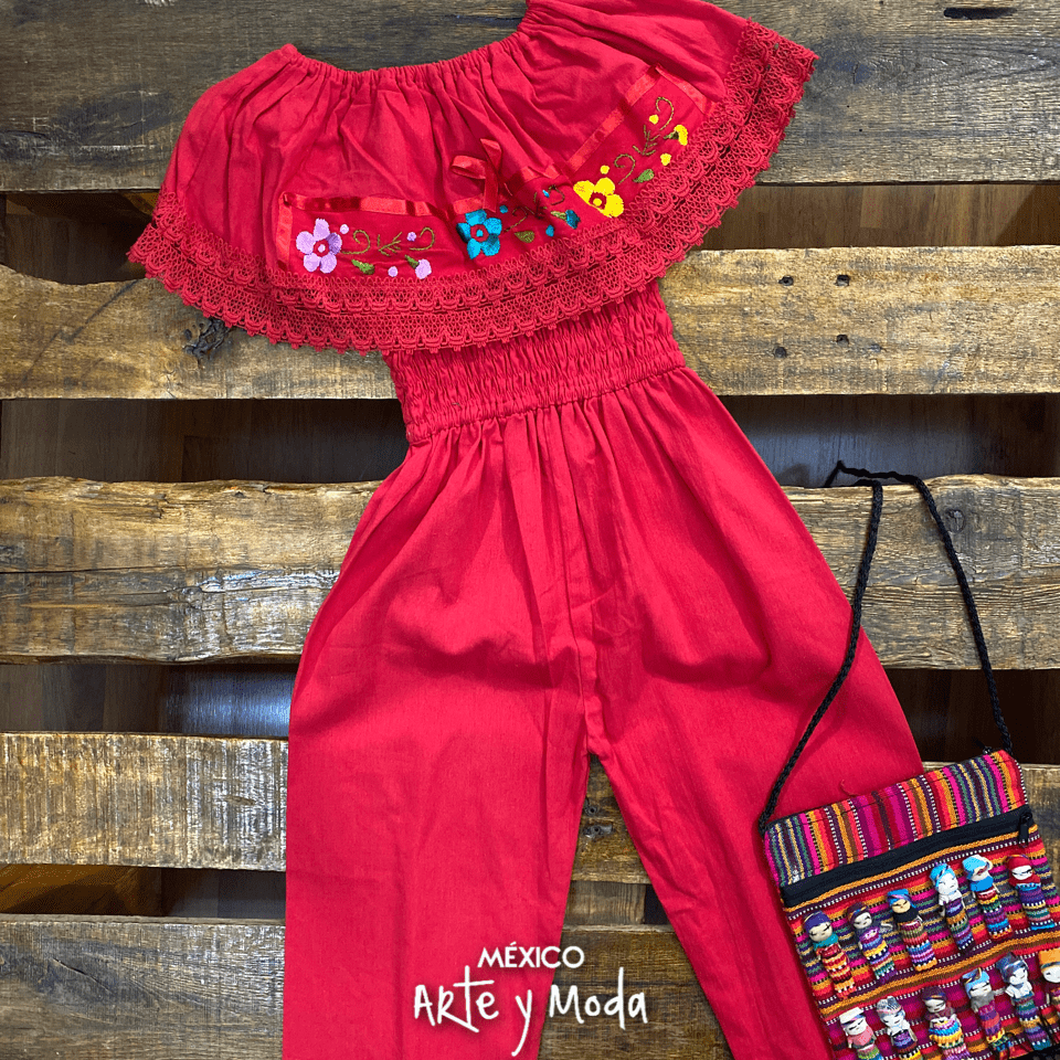 Mono Bordado Infantil - MÉXICO ARTE Y MODA - Mono Infantil