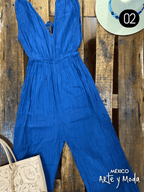 Mono Manta Corrugada - MÉXICO ARTE Y MODA - Monos de pantalón corto y largo