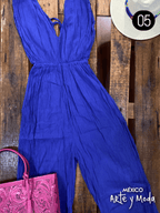 Mono Manta Corrugada - MÉXICO ARTE Y MODA - Monos de pantalón corto y largo