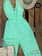 Mono Manta Corrugada - MÉXICO ARTE Y MODA - Monos de pantalón corto y largo