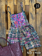 Overol Corto Guate - MÉXICO ARTE Y MODA - Mono