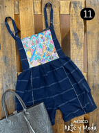 Overol Corto Guate - MÉXICO ARTE Y MODA - Mono