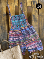 Overol Corto Guate - MÉXICO ARTE Y MODA - Mono