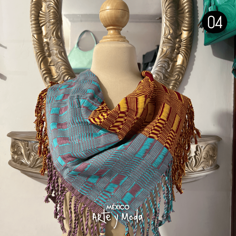 Pashmina Telar Cintura - MÉXICO ARTE Y MODA - Pañuelos y pañoletas