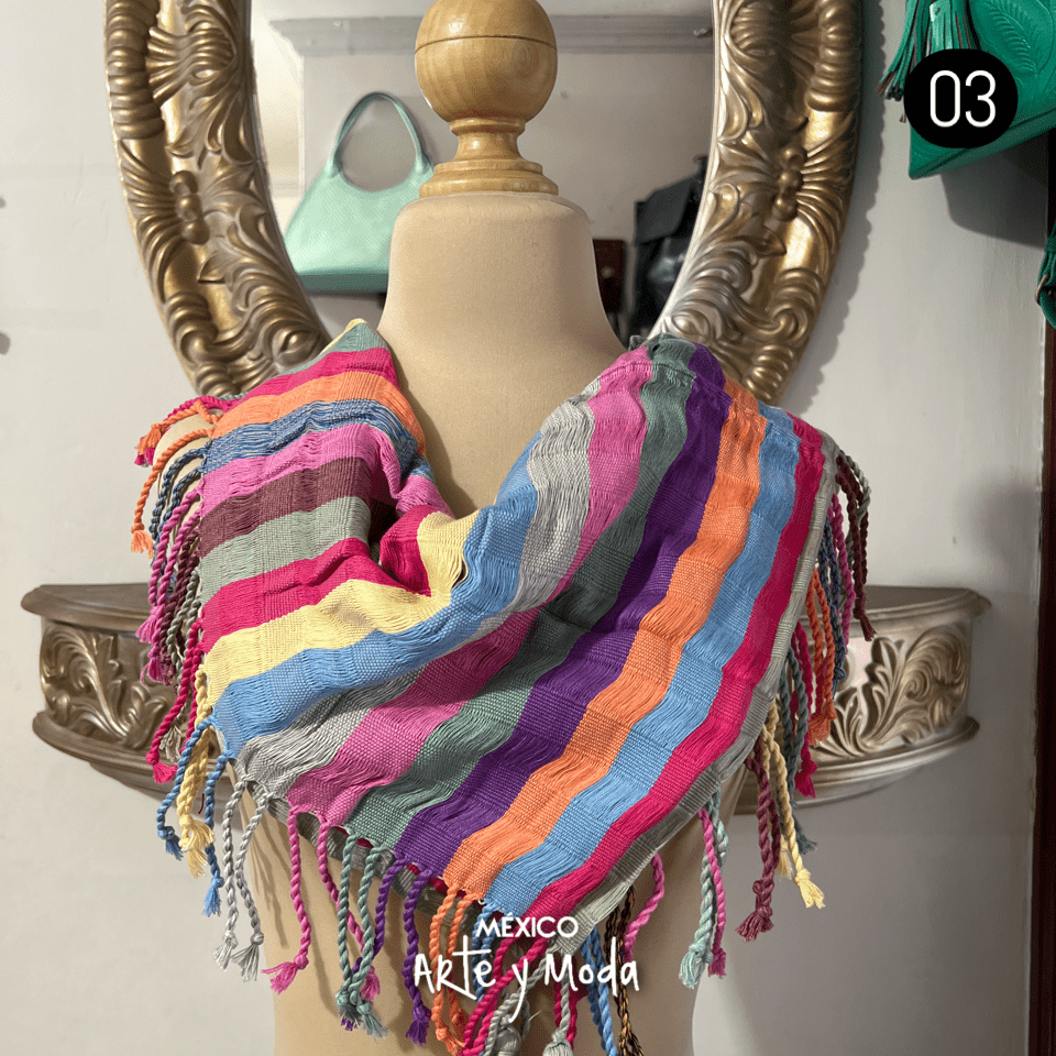 Pashmina Telar Cintura - MÉXICO ARTE Y MODA - Pañuelos y pañoletas