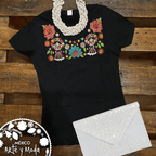 Playera 2 Lelé - MÉXICO ARTE Y MODA - Playera Bordada