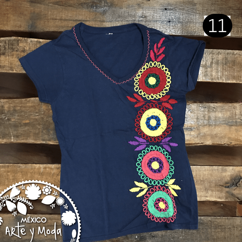Playera Bordada a Mano - MÉXICO ARTE Y MODA - Playera Bordada