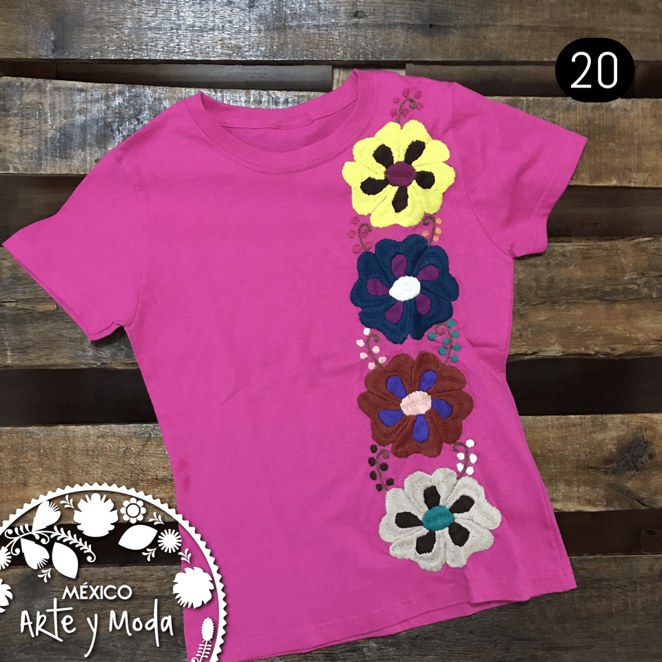 Playera Bordada a Mano - MÉXICO ARTE Y MODA - Playera Bordada
