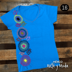 Playera Bordada a Mano - MÉXICO ARTE Y MODA - Playera Bordada