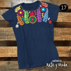 Playera Bordada a Mano - MÉXICO ARTE Y MODA - Playera Bordada