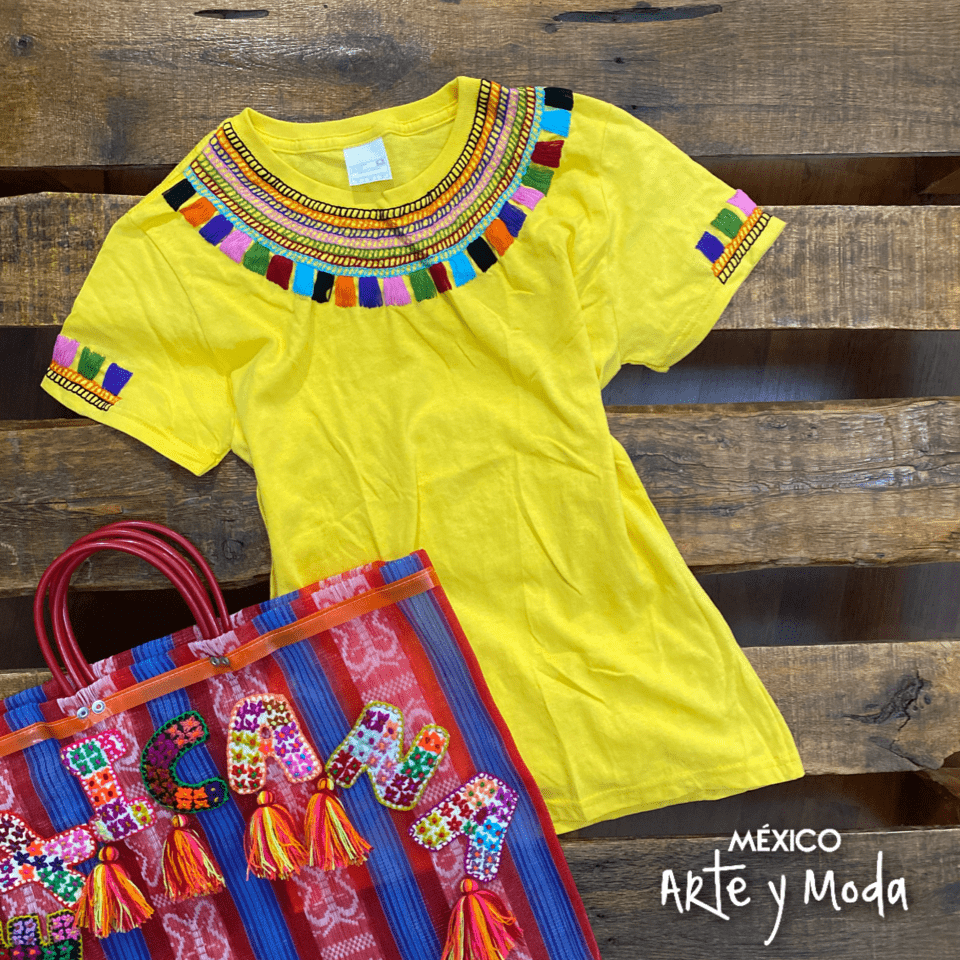 Playera Chamula - MÉXICO ARTE Y MODA - Playera Bordada
