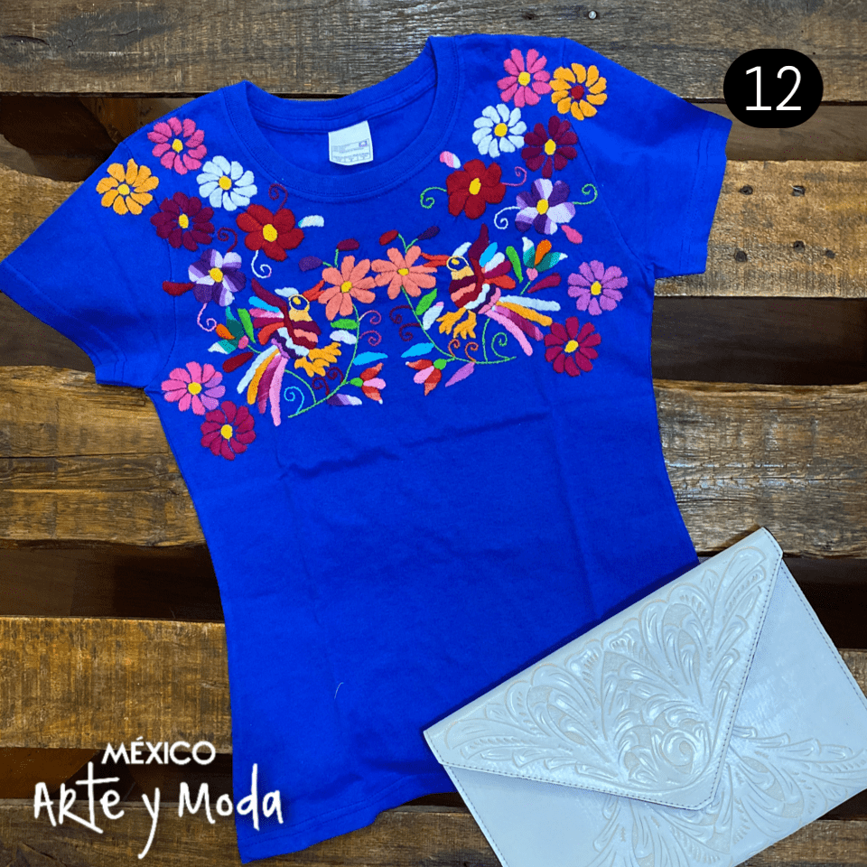 Playera Tehuacán Bordado Fino - MÉXICO ARTE Y MODA - Playera Bordada
