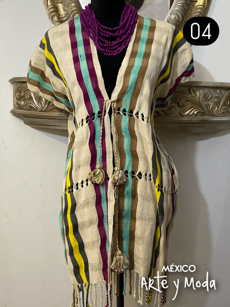 Salida de Baño Telar Deshilado - MÉXICO ARTE Y MODA - Chaleco