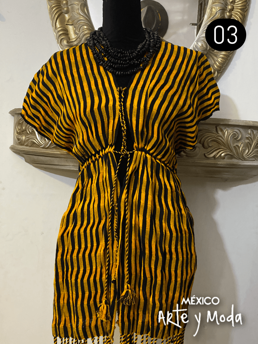 Salida de Baño Telar Deshilado - MÉXICO ARTE Y MODA - Chaleco