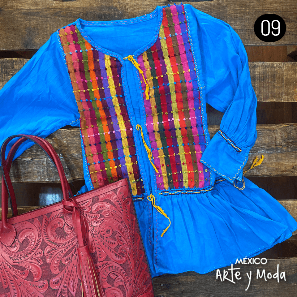 Sobre Camisa Telar Nudos - MÉXICO ARTE Y MODA - Blusa Bordada