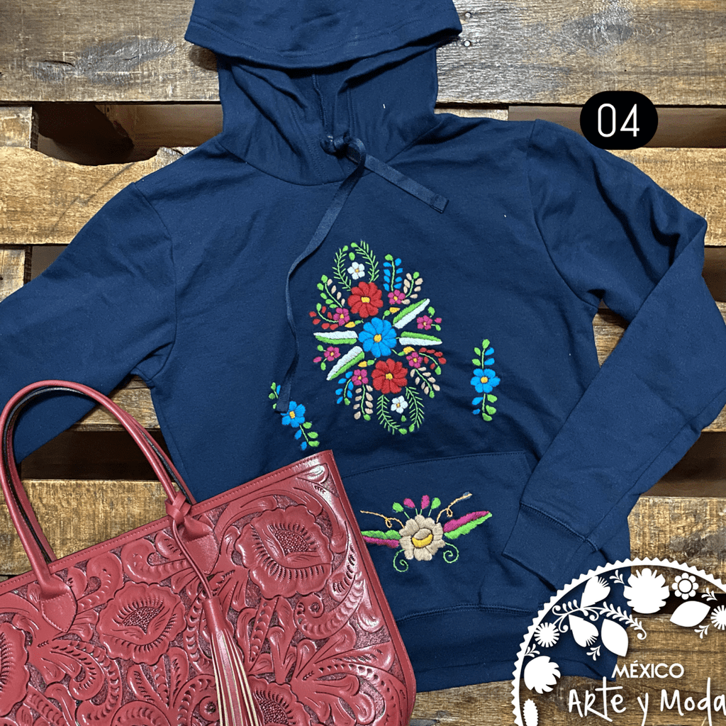 Sudadera Bordada - MÉXICO ARTE Y MODA - Sudaderas y Suéteres