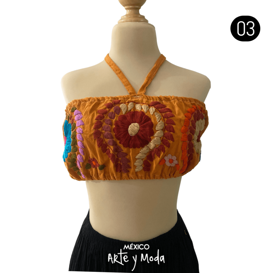 Top Halter Chiapas - MÉXICO ARTE Y MODA - Camisas y tops